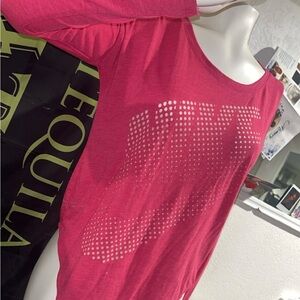 Nike Women's Vibrant Pink Long Sleeve Tee